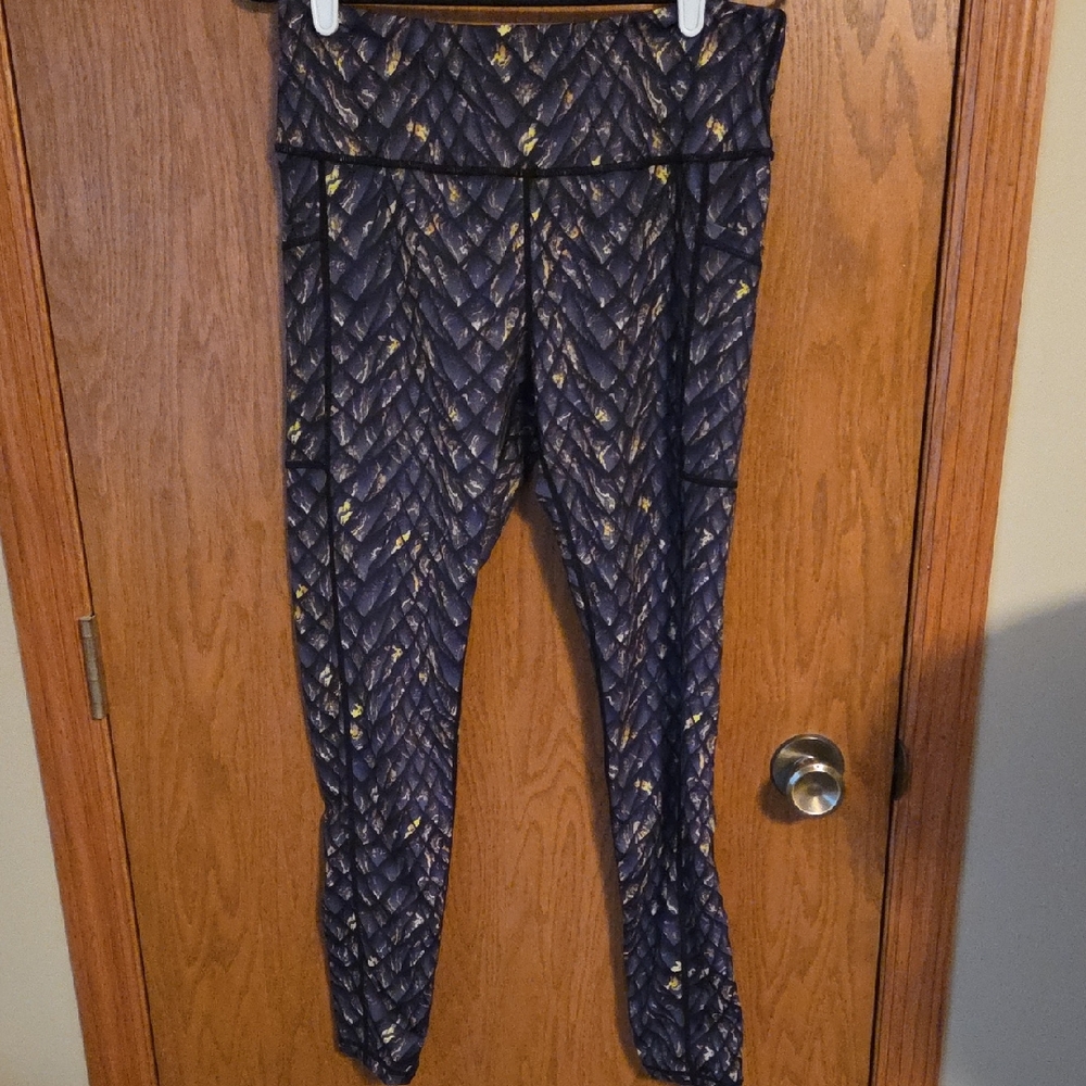 Constantly Varied Gear Black and Gold Leggings